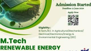 Embedded thumbnail for Admission to M.Tech Renewable Energy Engineering